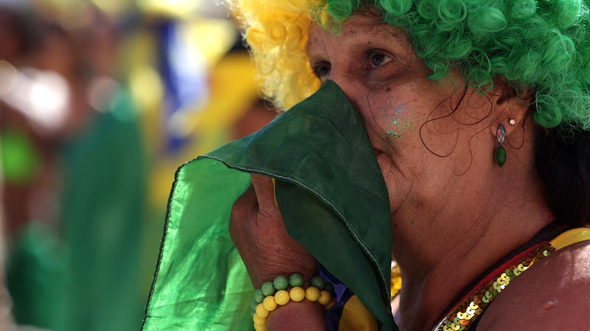 Brasil llora su eliminación del Mundial.