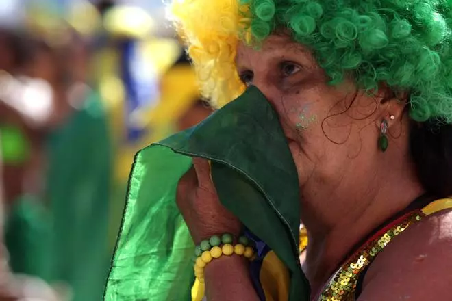 Brasil llora su eliminación del Mundial