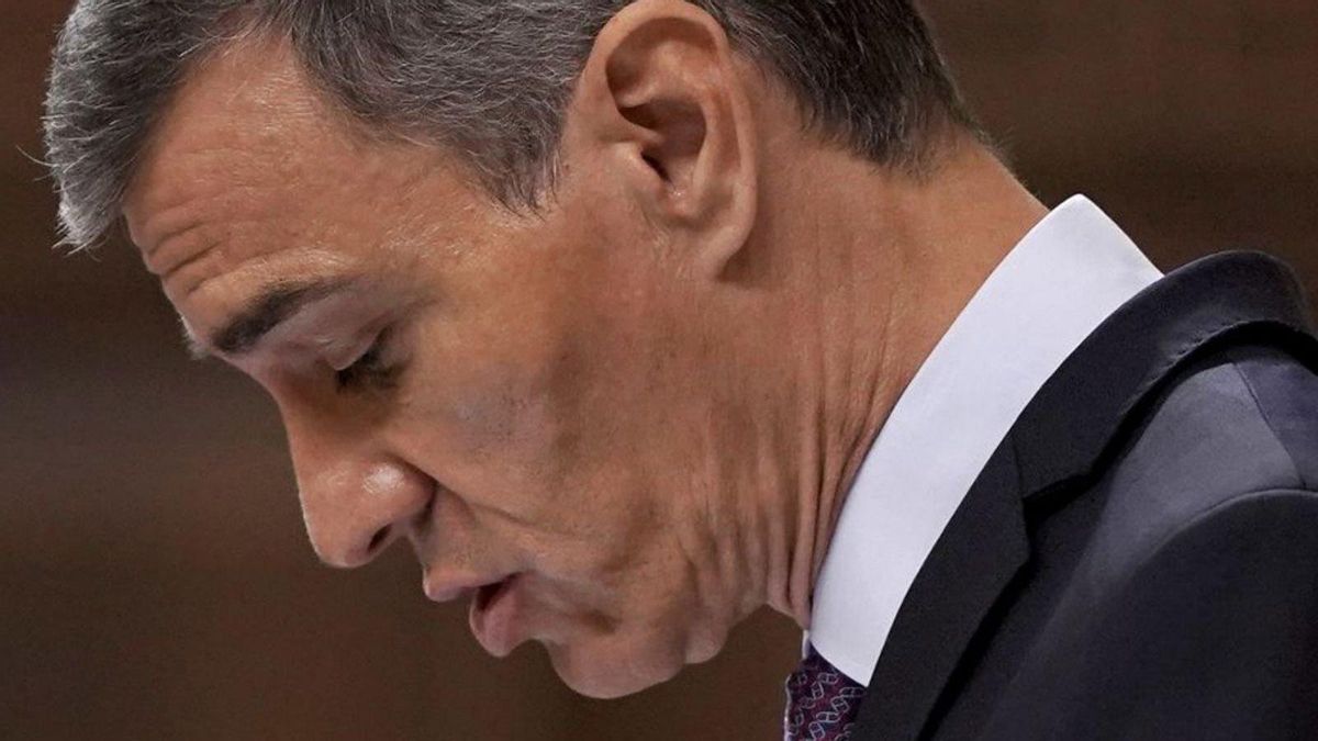 Pedro Sánchez, ahir, durant la seva compareixença al Congrés. | JOSÉ LUIS ROCA