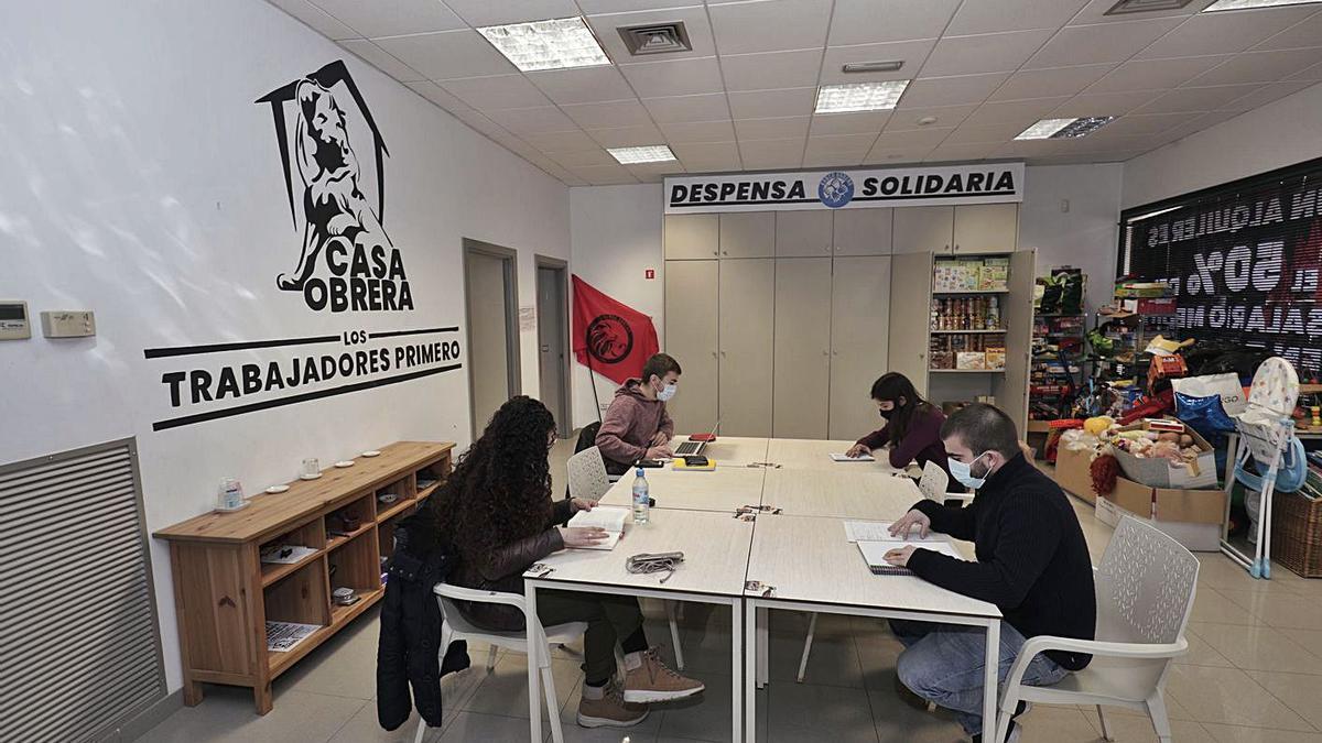 Imagen de la Casa Obrera de Mallorca, ayer.