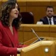 Isabel Díaz Ayuso y Pere Aragonès en el Senado en el debate sobre la Ley de Amnistía.