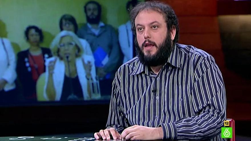 Guillermo Zapata en el plató de &#039;El Intermedio&#039;.