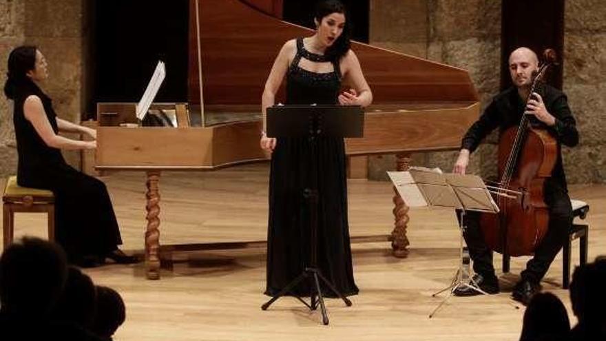 Eugenia Boix, durante un concierto en el Auditorio.