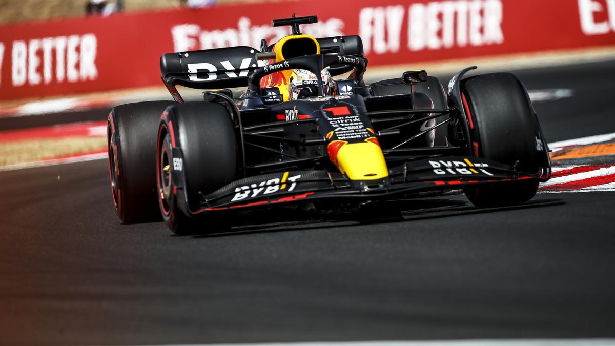 Max Verstappen, en el circuito de Hungaroring.