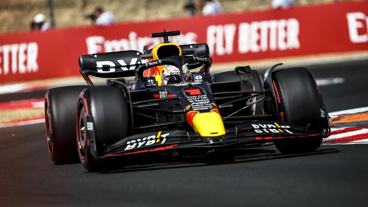 Max Verstappen, en el circuito de Hungaroring.