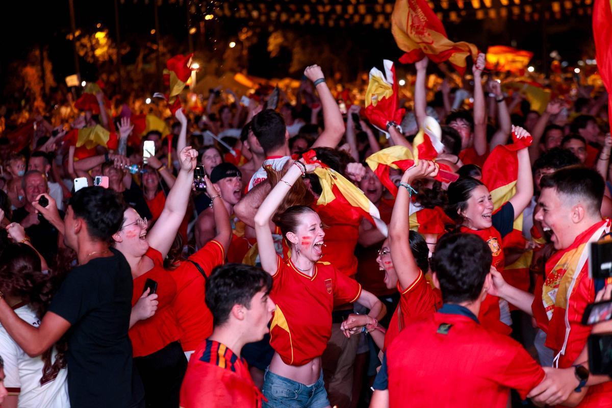 La celebración del Mundial de España en Vila