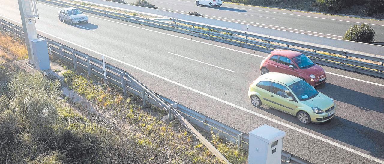 Imagen de uno de los radares de la autopista de Inca