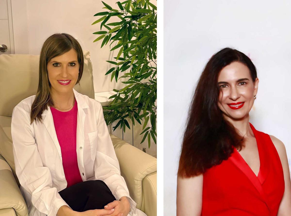 Dra. Laura Bartolomé, endocrinóloga, y la Dra. Ana Cebrián, médico de familia.