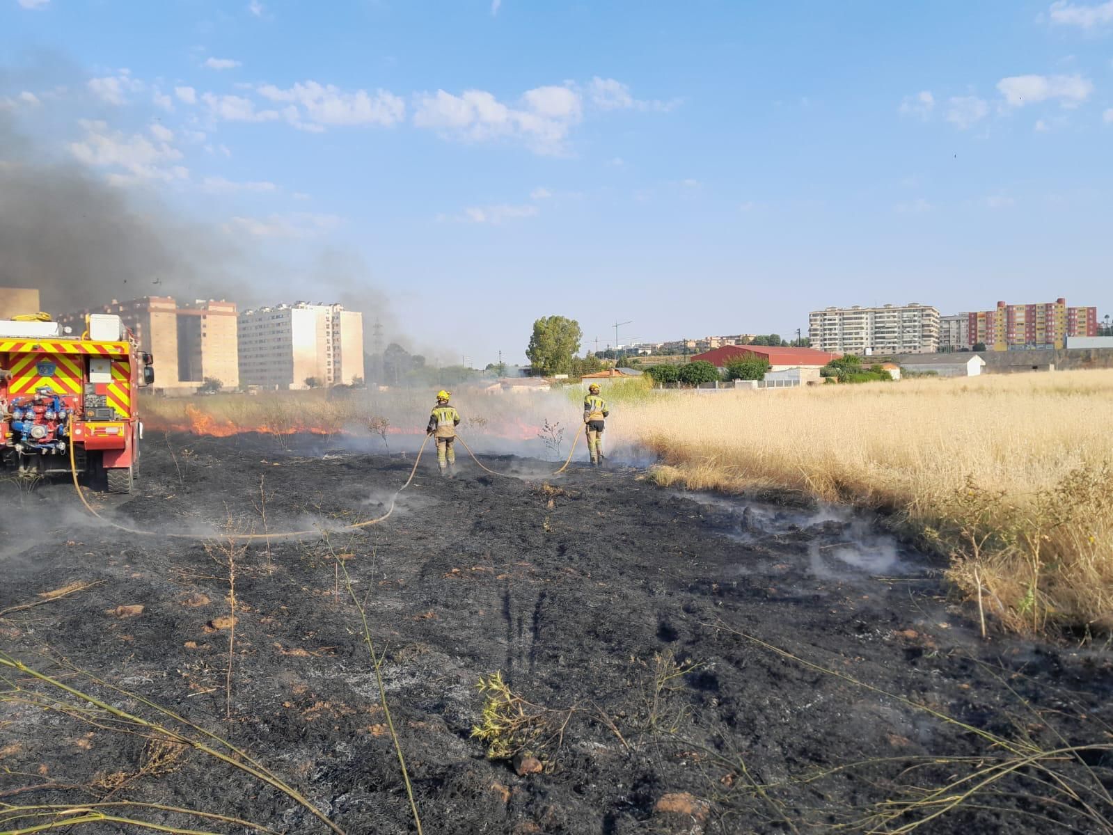 Así ha sido el incendio propagado en El Junquillo esta madrugada