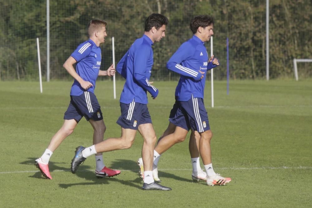 Entrenamiento del Oviedo en El Requexón