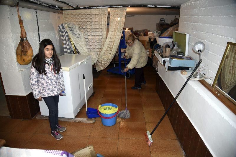 Impresionantes imágenes de la crecida del rio en Gelsa, Pinta y Quinto de Ebro