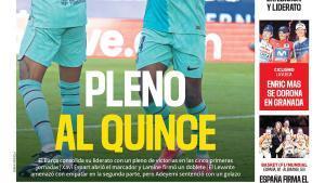 Esta es la portada SPORT de hoy, lunes 14 de septiembre de 2026