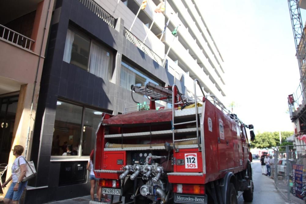 Seiscientos desalojados en el incendio de un hotel en S'Arenal