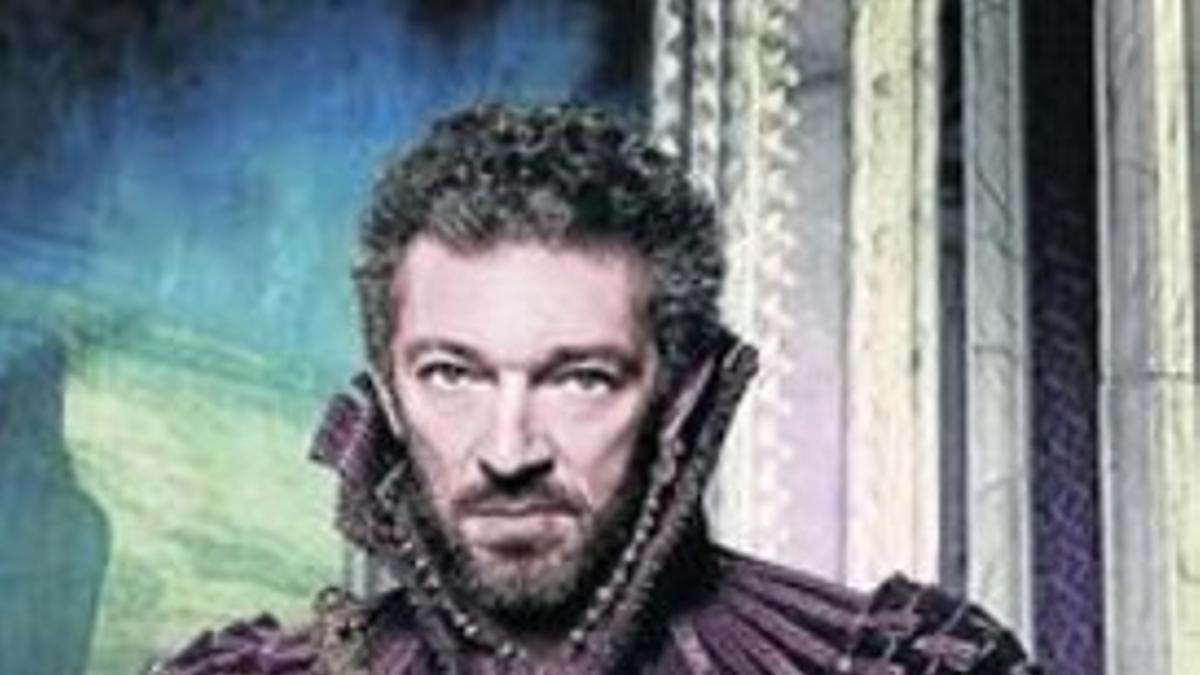 Vincent Cassel, caracterizado para su papel en 'La bella y la bestia'.