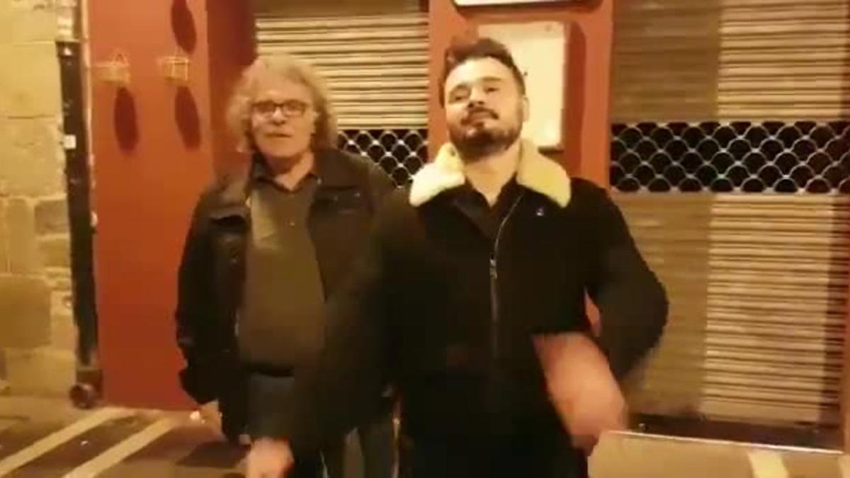 La parodia de la parodia del 'Malamente' de Rufián y Tardà