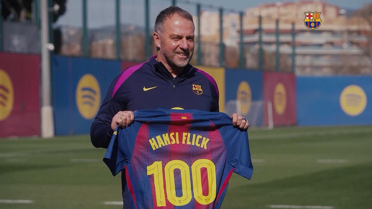 Hansi Flick celebrará este fin de semana 100 partidos oficiales como técnico azulgrana