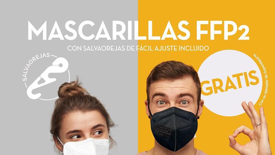 Mascarillas FFP2 totalmente homologadas, gratis con SUPER