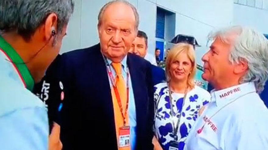 El encuentro entre el Rey Juan Carlos y Nico Abad.