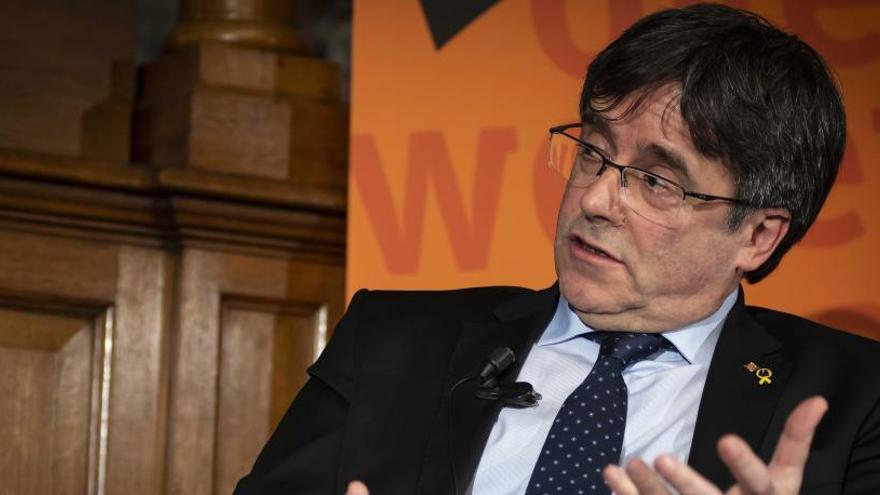 Carles Puigdemont en Groninga (Holanda).