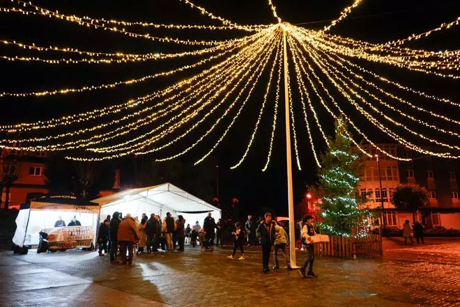 Luces de Navidad en Cerceda