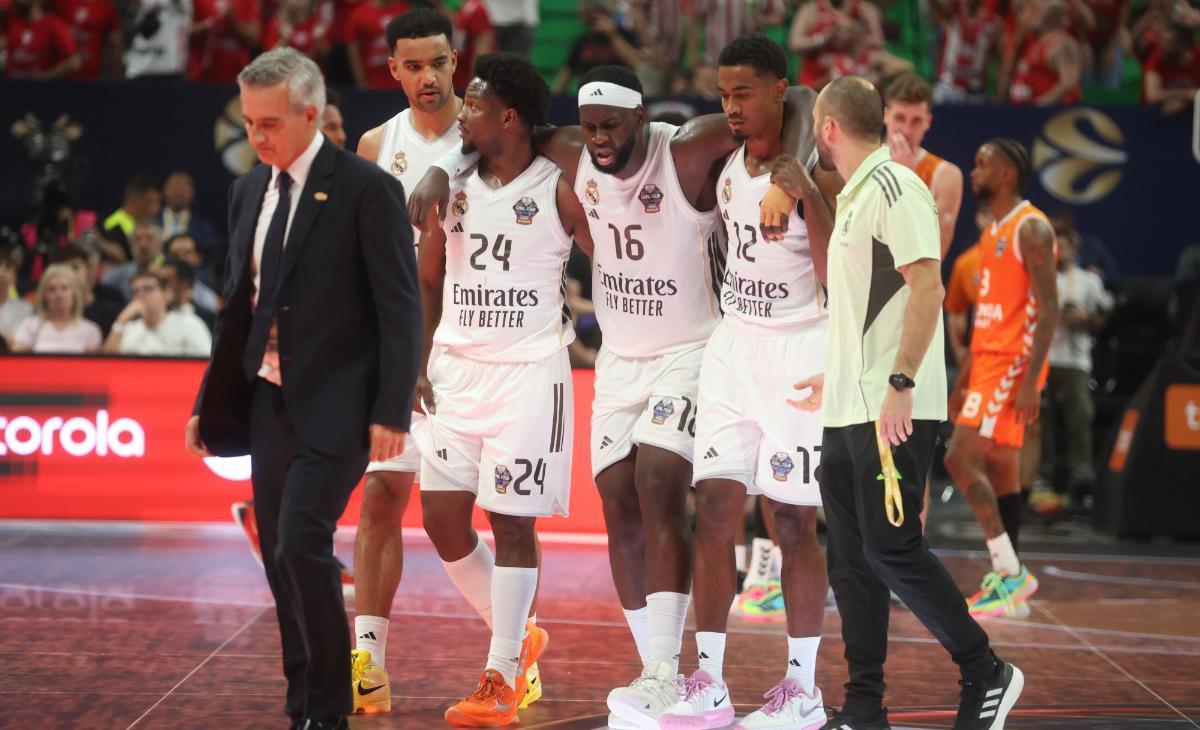 La lesión de Garuba complica más la vida al Madrid para la final