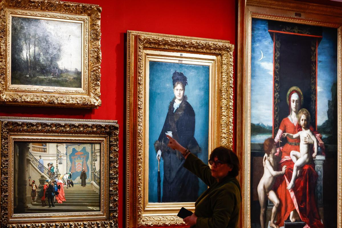 La exposición que celebra los 150 años del impresionismo en París, en el Museo de Orsay.  EFE/EPA/Mohammed Badra