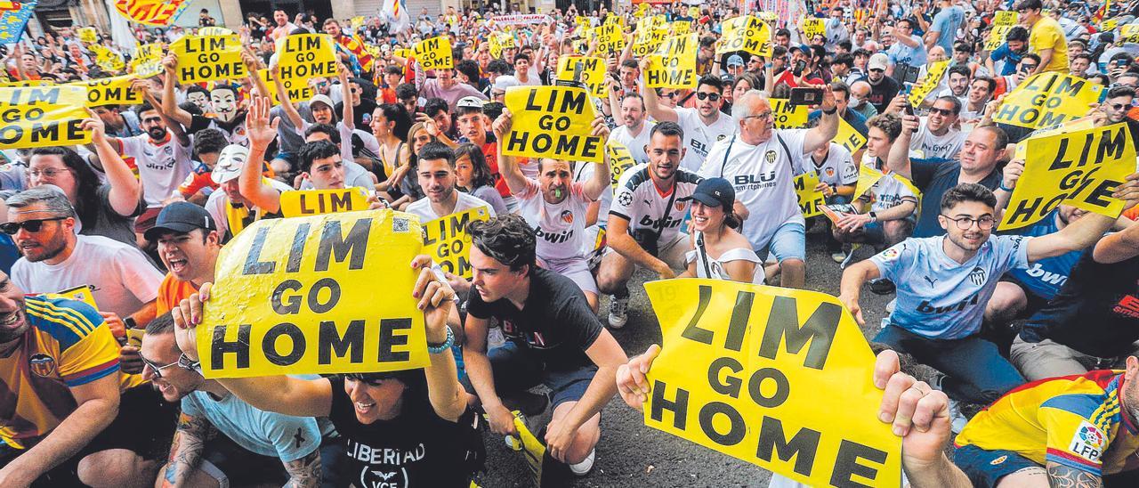 Una imagen de la última protesta contra Meriton