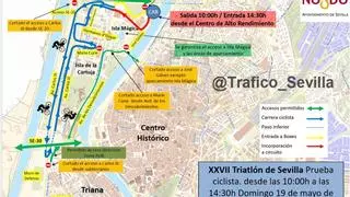 Triatlón de Sevilla: horario, recorrido y cortes de tráfico