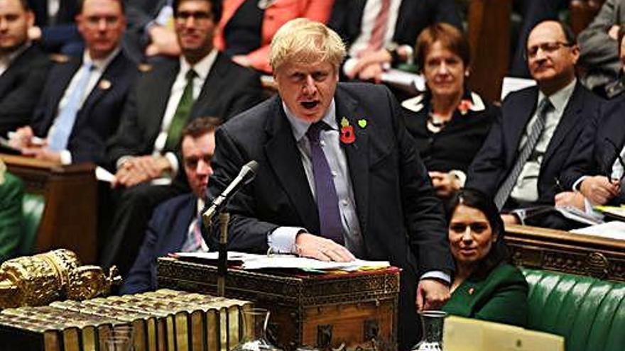 Boris Johnson ahir a la Cambra dels Comuns
