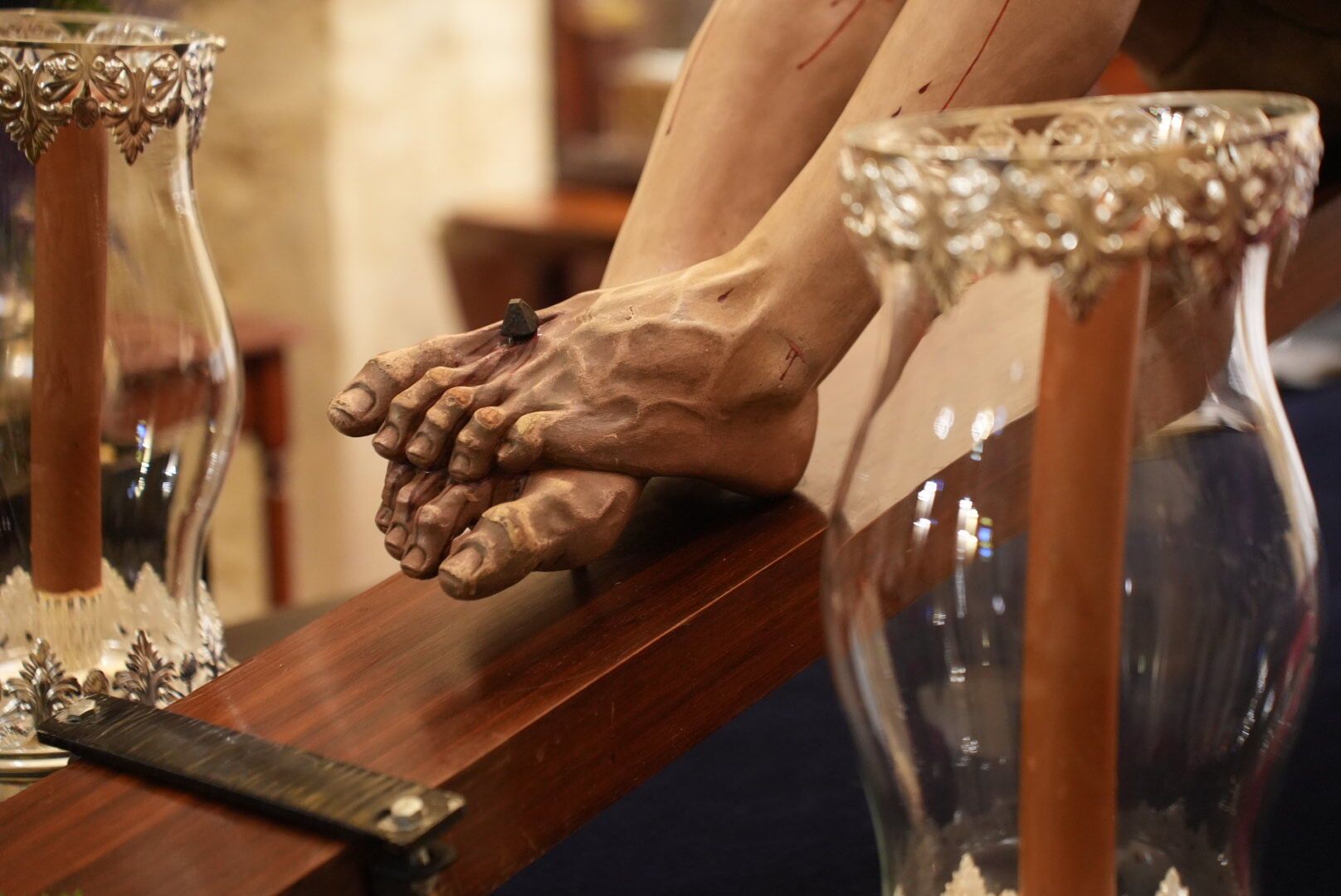 Santísimo Cristo de las Aguas de Palma del Río ya está en la iglesia de San Miguel