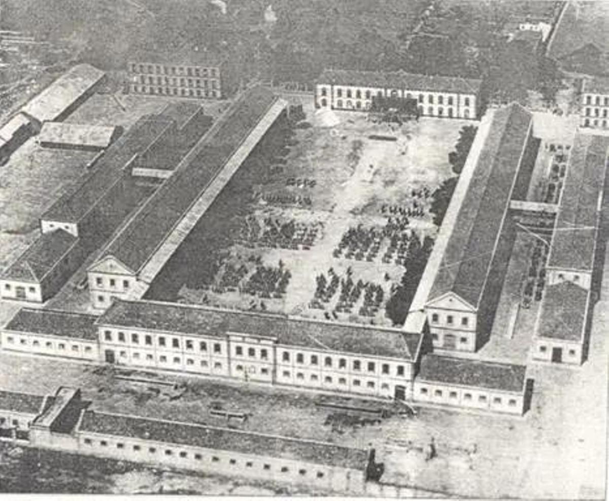 Vista aérea del cuartel en el año 1920