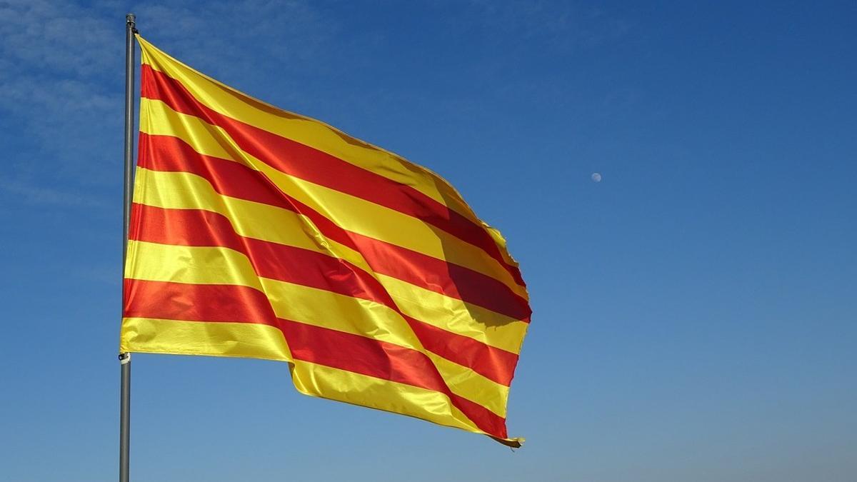 Una senyera, la bandera de Catalunya