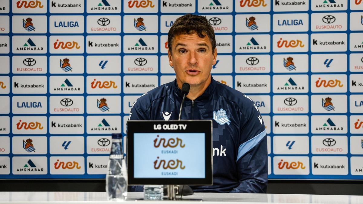 Jon Ansotegi, entrenador de la Real Sociedad B, habla del partido contra el Castellón.