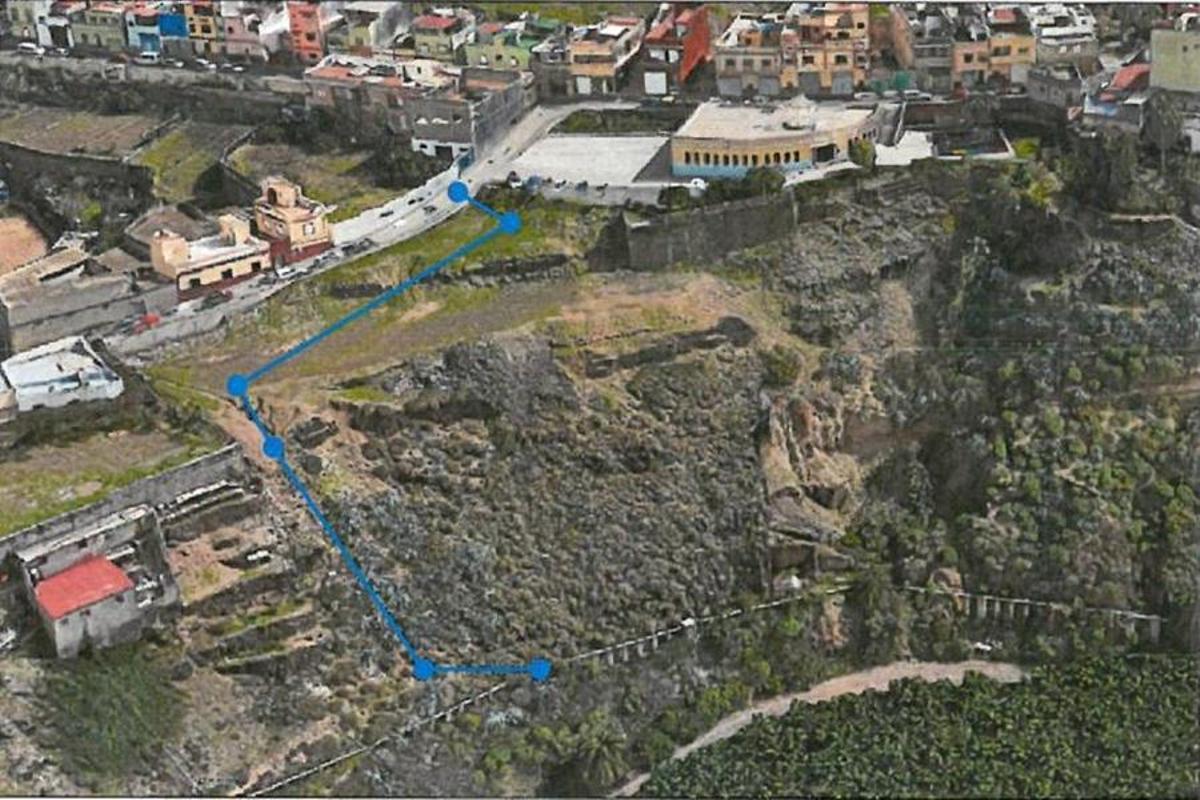 Trazado del proyecto en Risco Quío