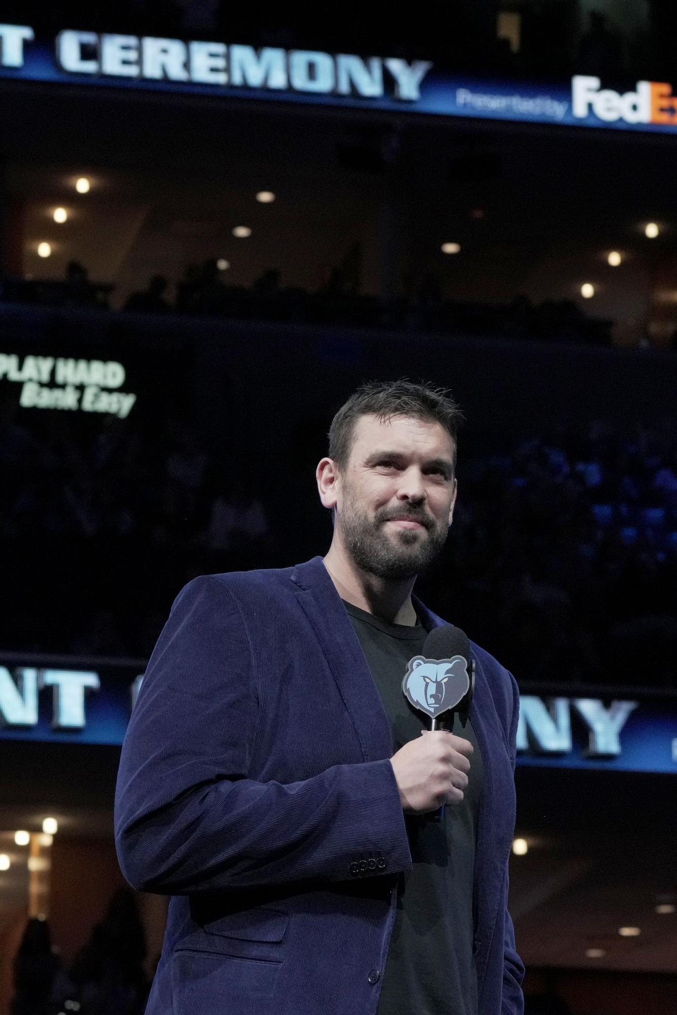 Les millors imatges de la retirada de la samarreta de Marc Gasol a Memphis