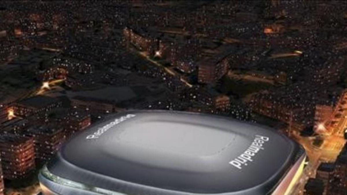Así será el nuevo Santiago Bernabéu. |  // EFE