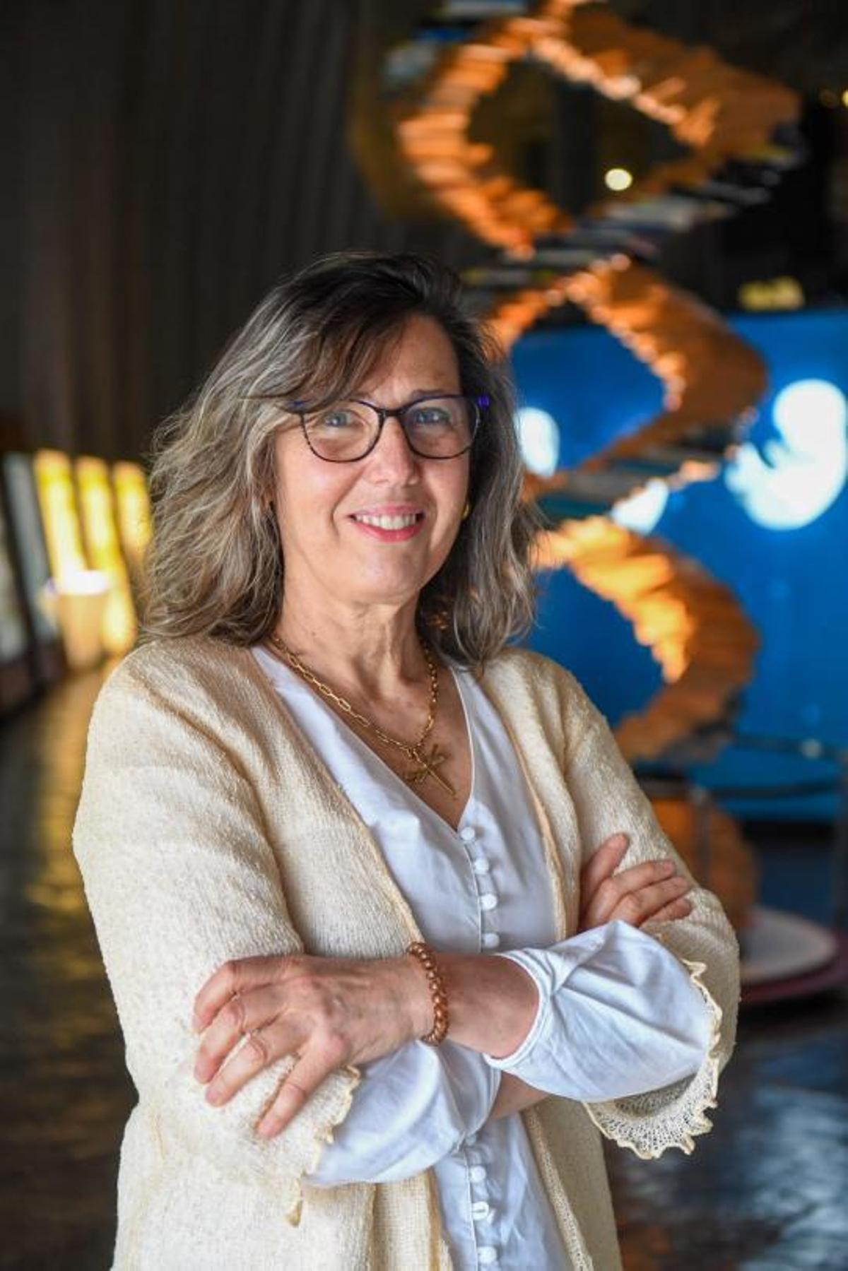 Rosa Arroyo, ayer, en la Domus.