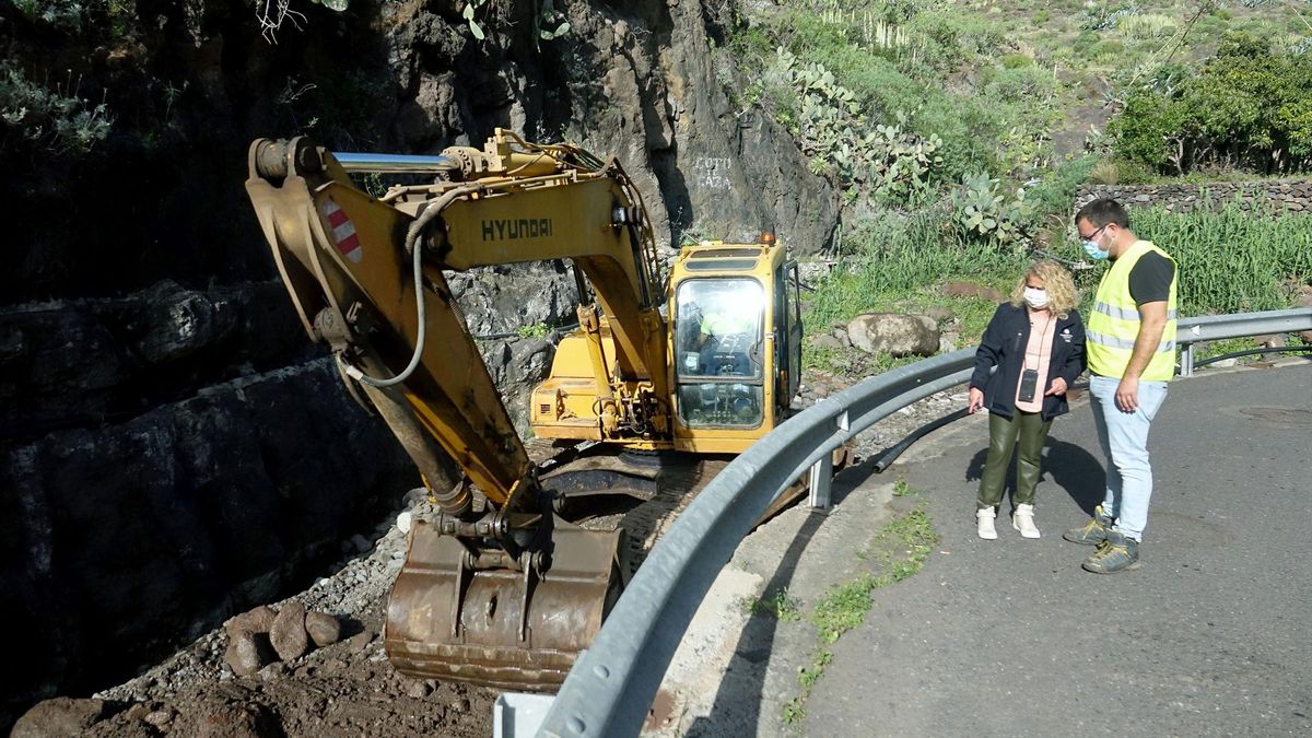 Obra en el barranco de El Cercado.