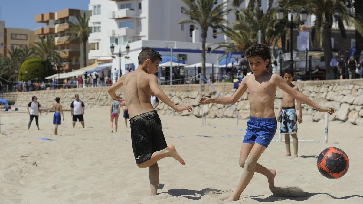 Playa de Santa Eulària. 