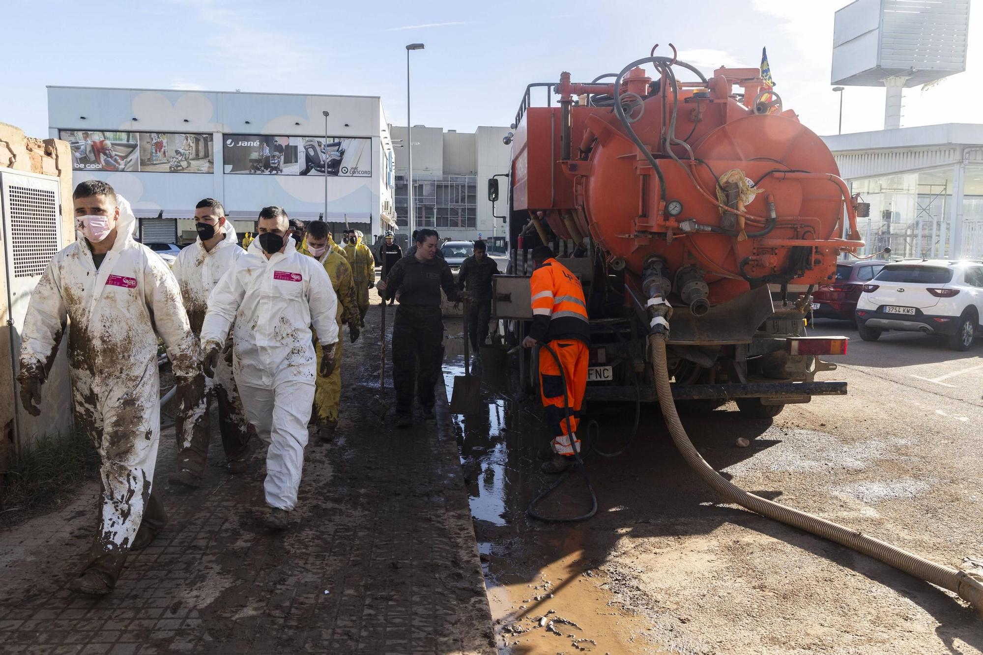 Extracción de lodo.