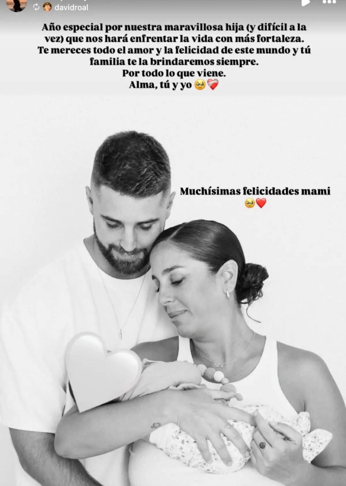 La emotiva felicitación de David en uno de los peores cumpleaños para Anabel