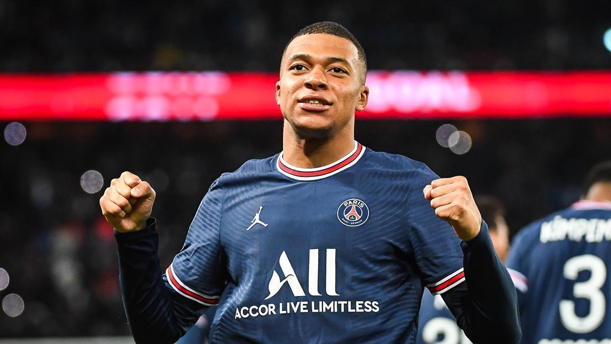 Kylian Mbappé, celebrando uno de sus últimos goles.