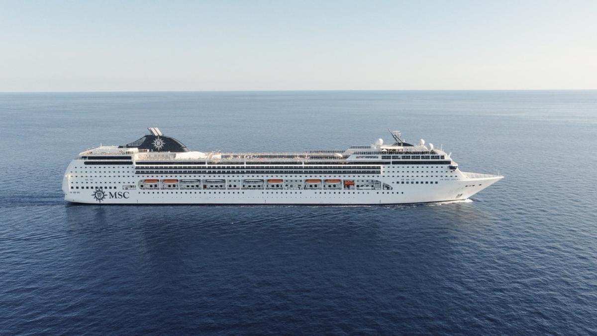 El crucero MSC Opera, que tendrá varias salidas desde el Puerto de Málaga y escalas en este 2026.