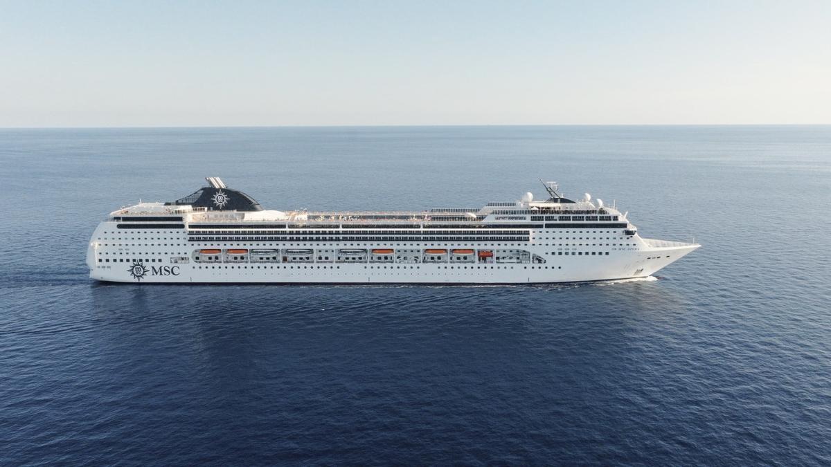 El crucero MSC Opera, que tendrá varias salidas desde el Puerto de Málaga y escalas en este 2026.