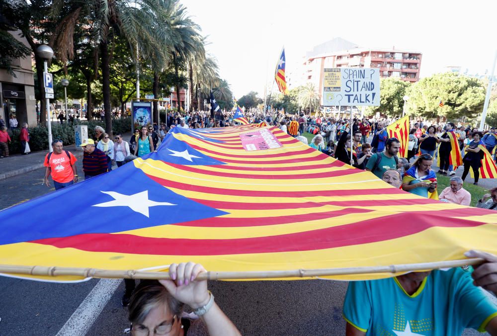 El independentismo se manifiesta en Barcelona