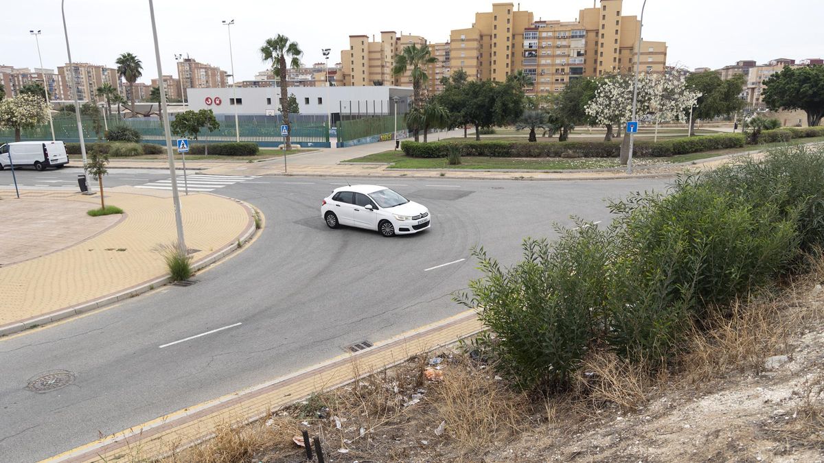 Vista de la calle Actriz La Tirana en Málaga capital donde ha sido encontrada una bebe recién nacida esta mañana