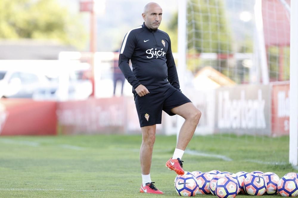 Entrenamiento del Sporting de Gijón