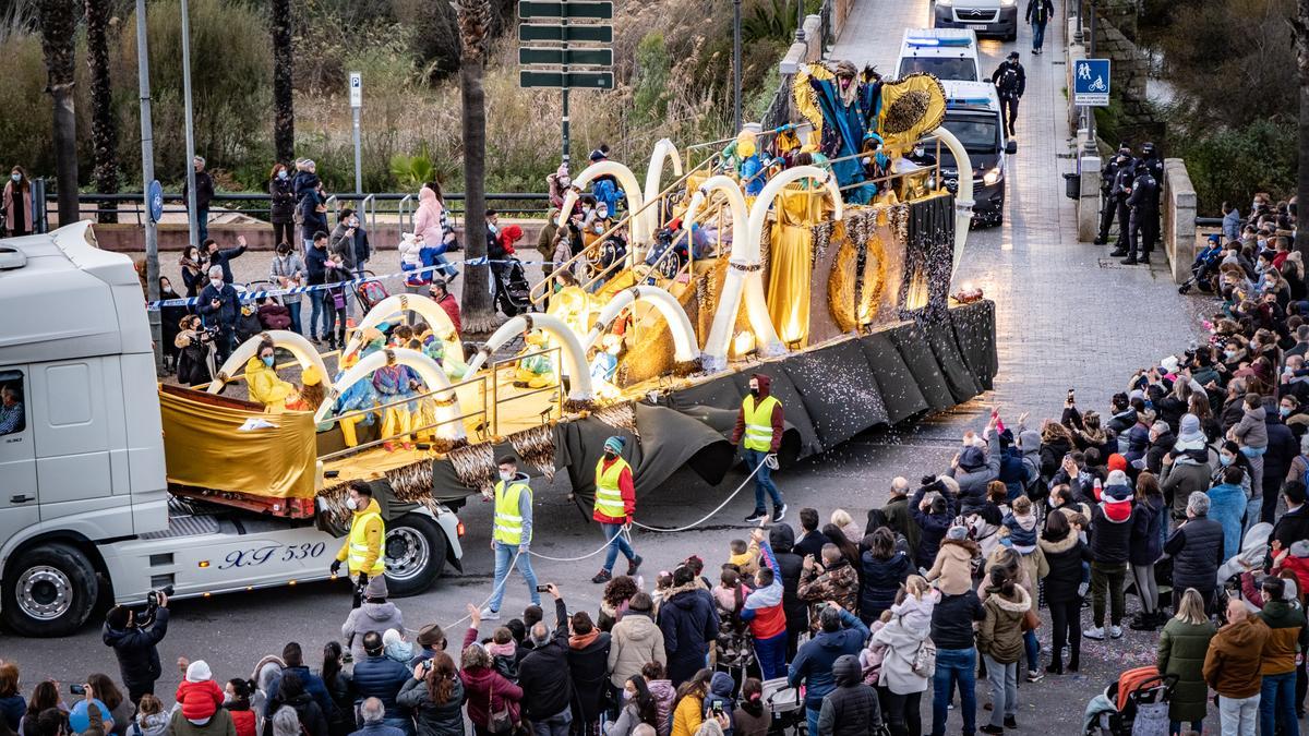 Una carroza de la Cabalgata de los Reyes Magos de este año.