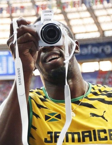 Triplete de Usain Bolt en los Mundiales de Moscú