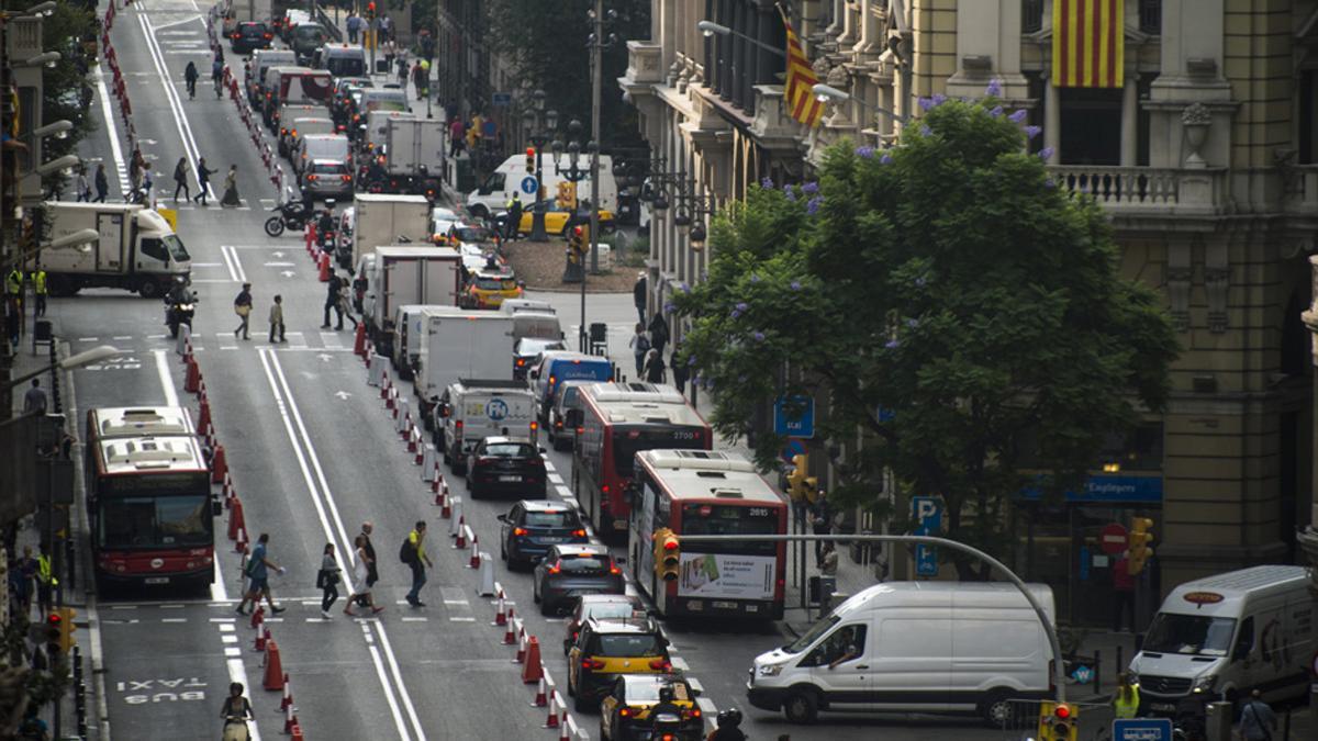 Aparcamiento en la ciudad de Barcelona